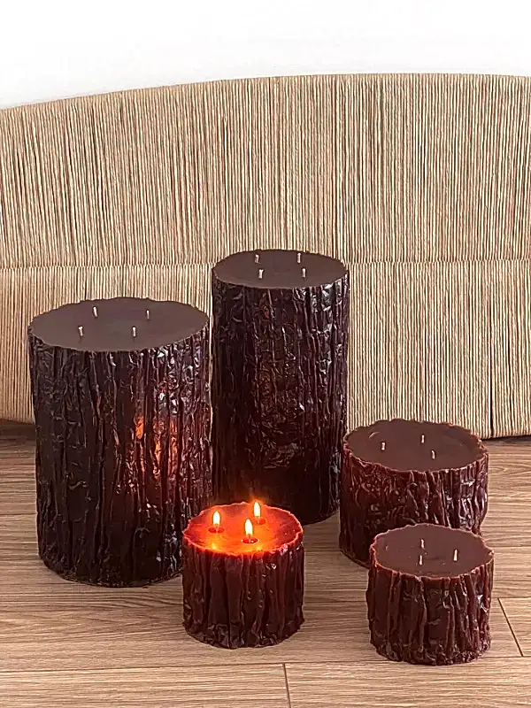 Özel Tasarım Kütük Mum