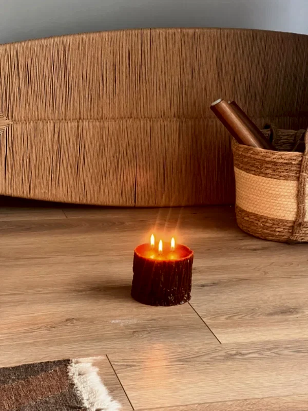 Özel Tasarım Kütük Mum - Görsel 4