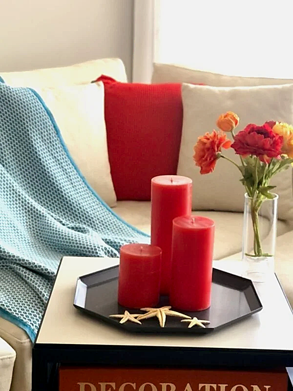 3'lü Davet Boy Turuncu Mum