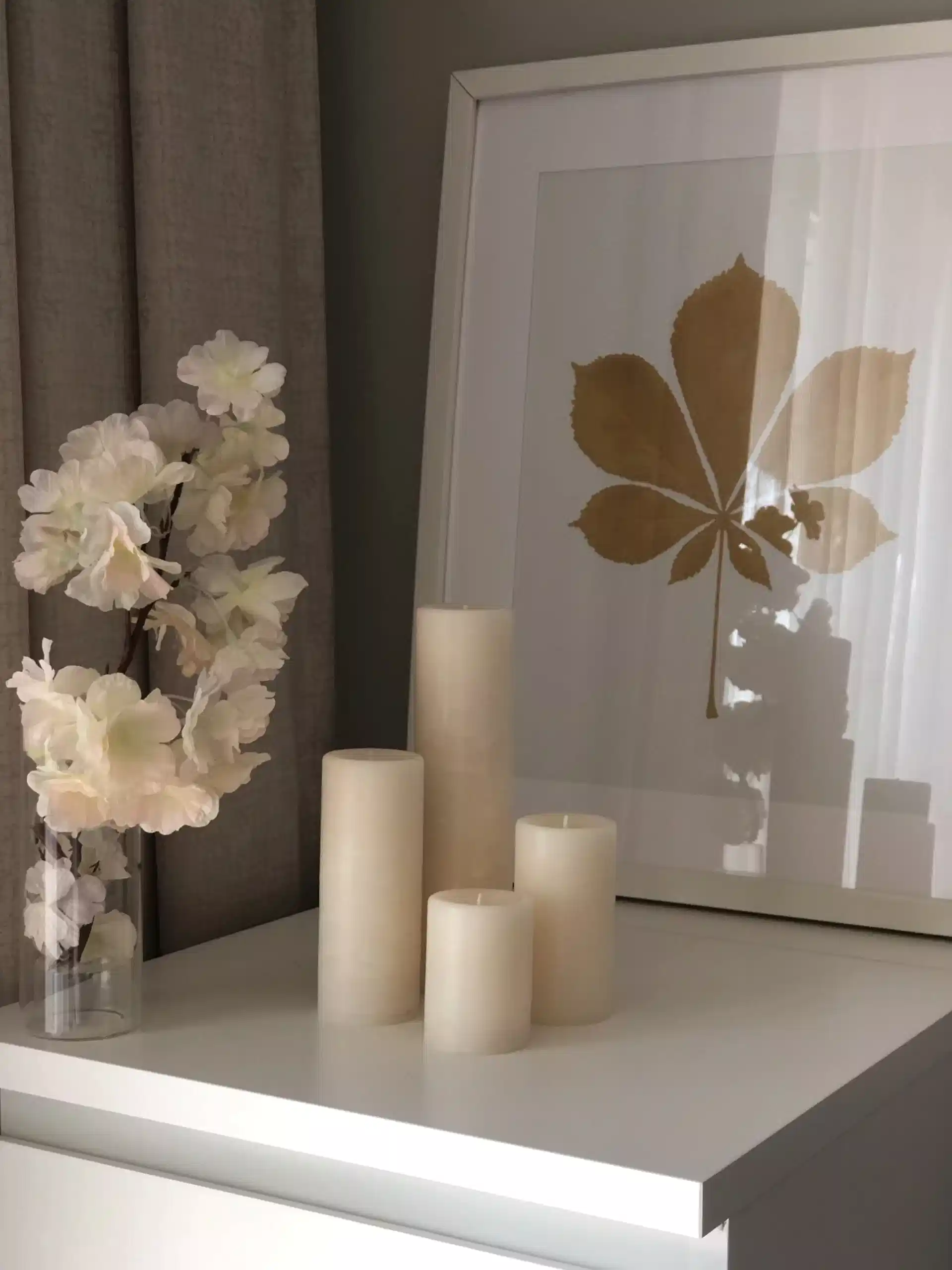 Silindir Set Kırmızı Kokulu Mum - Görsel 3