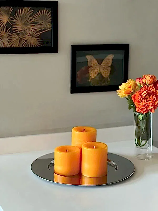 Premium Serisi Kokulu Sarı Silindir Mum