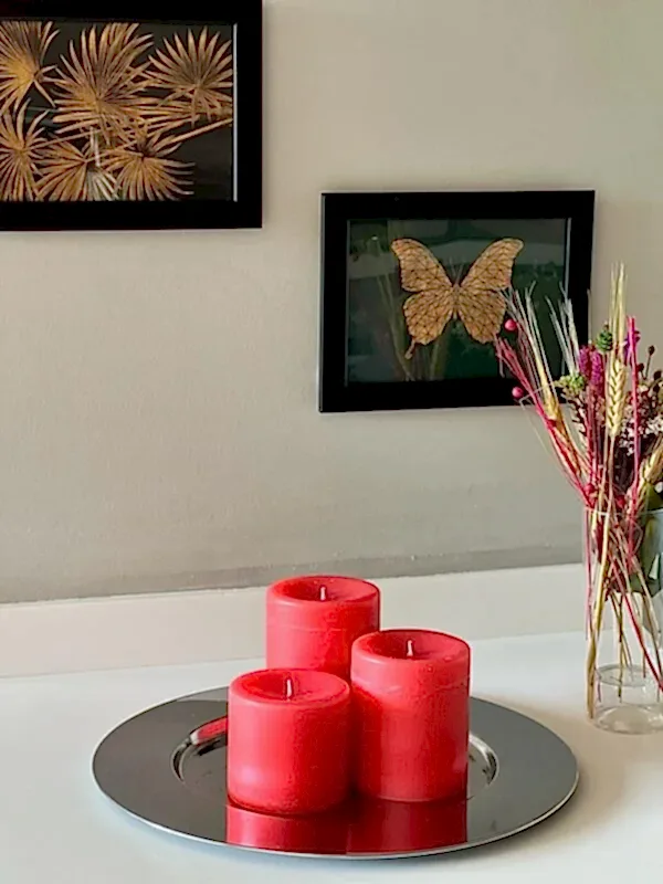 Premium Serisi Kokulu Somon Silindir Mum