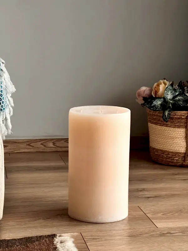 Beyaz Silindir Dev Mum - Görsel 3