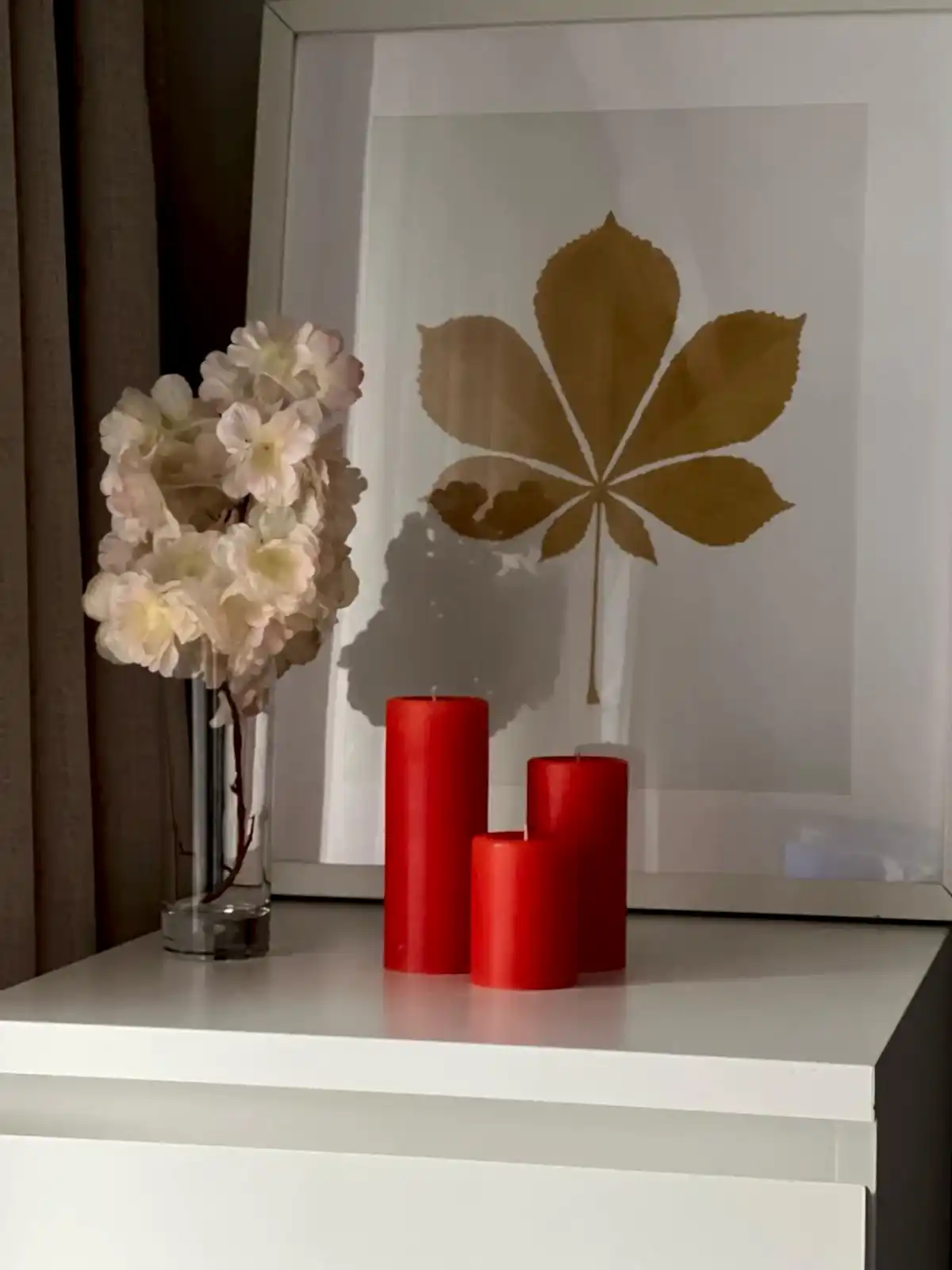 Silindir 3’lü Turuncu kokulu Set Mum - Görsel 2