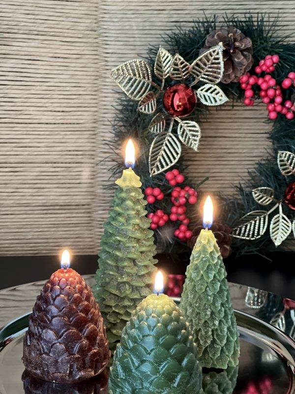 Kozalak ve Çam Ağacı Set Mum